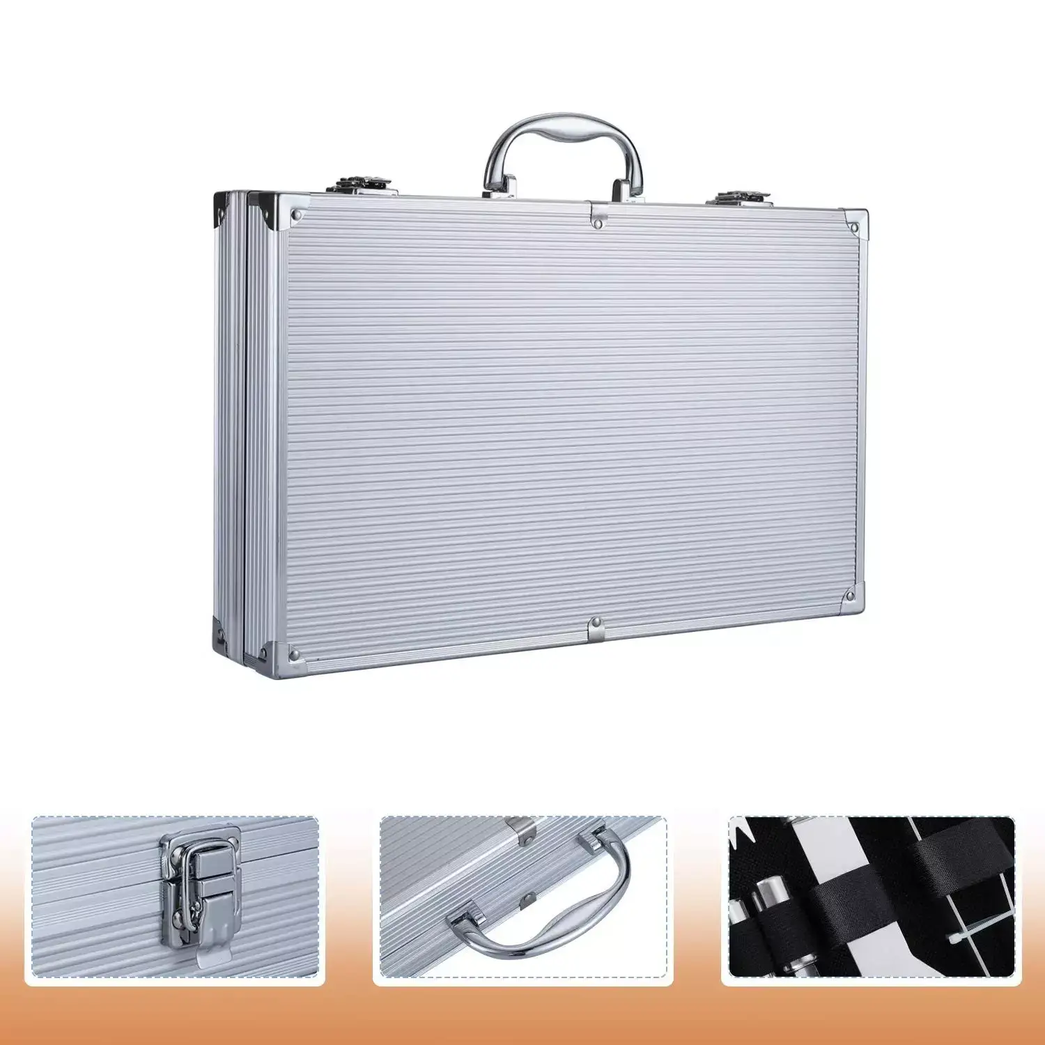 Набор инструментов Amiro Grill Set AGS-032 для барбекю/гриля из нержавеющей стали в чемодане (32 предмета) - фото