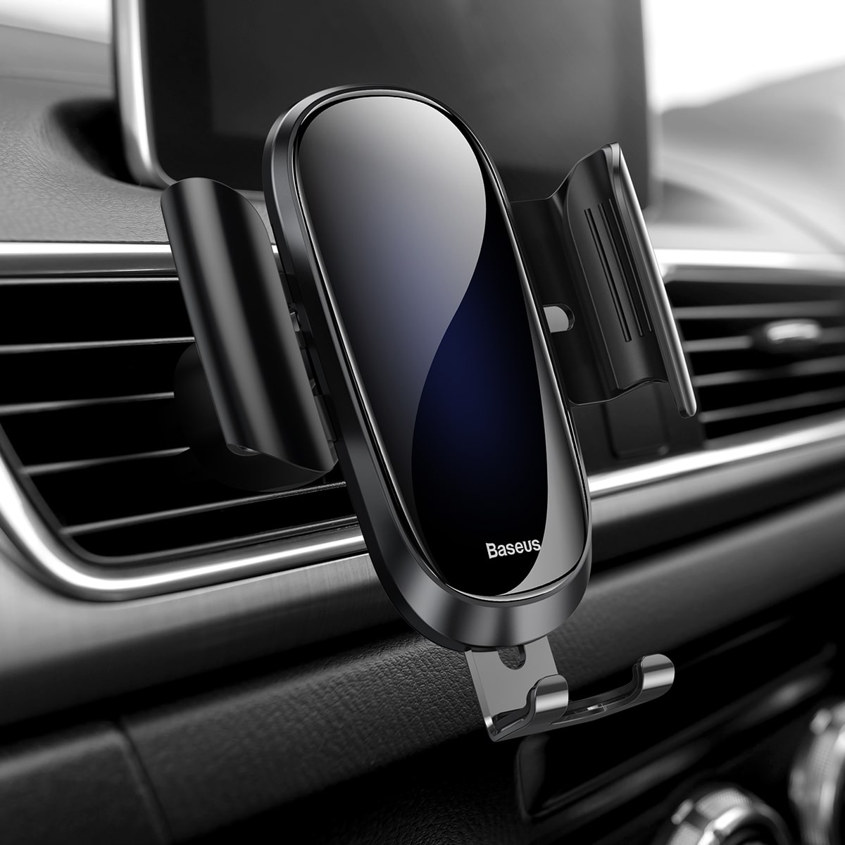 Автомобильный сенсорный держатель Baseus Smart Car Mount SUGENT-ZN01 черный - фото2
