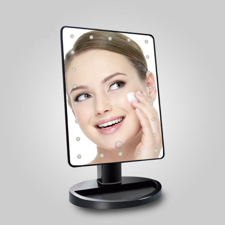 Настольное зеркало для макияжа с подсветкой ShineMirror TD-006 черного цвета - фото3