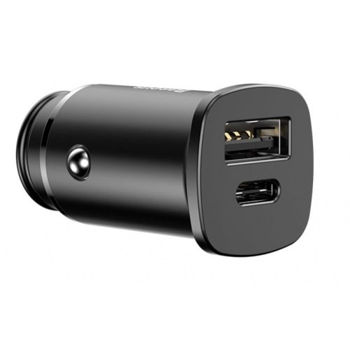 Автомобильное зарядное устройство Baseus BS-C15C USB+TYPE-C (CCALL-AS01) черное - фото2