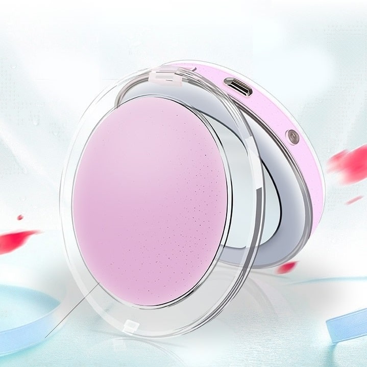 Зеркало для макияжа с подсветкой ShineMirror TD-012 розового цвета - фото3