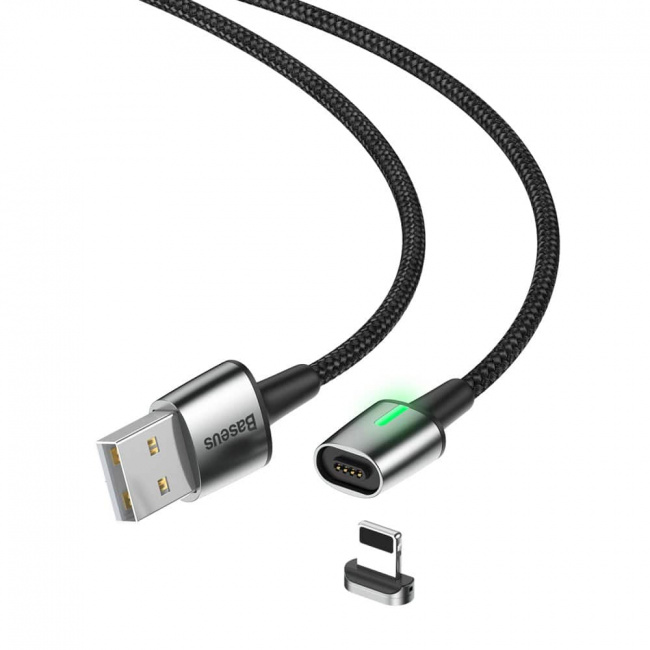 Магнитный кабель Baseus Zinc Magnetic Cable USB - Lightning 1.5A, 2 метра (CALXC-B01) - фото2