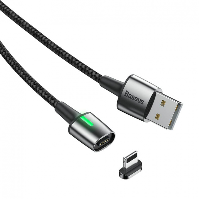 Магнитный кабель Baseus Zinc Magnetic Cable USB - Lightning 1.5A, 2 метра (CALXC-B01) - фото4