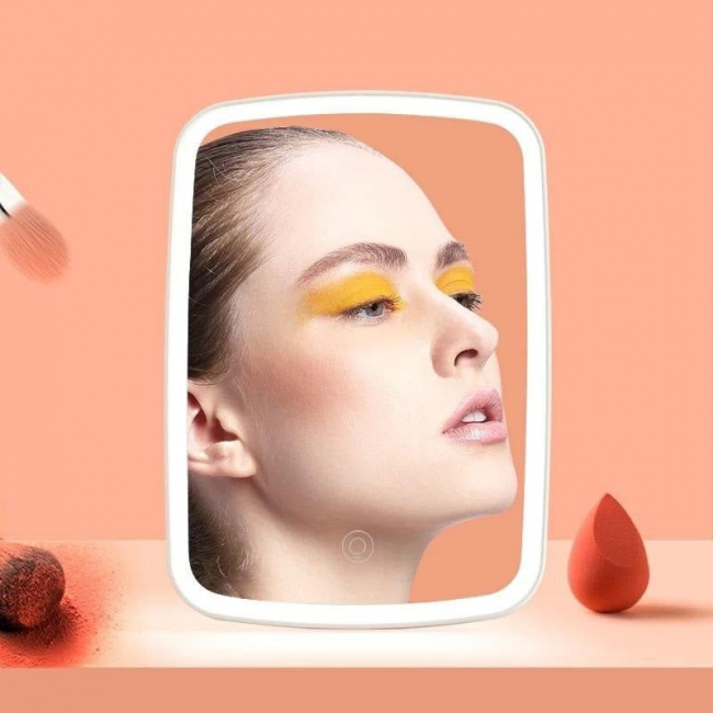 Зеркало косметическое для макияжа с подсветкой Xiaomi Jordan Judy 3-colors LED Makeup Mirror (NV505) - фото4