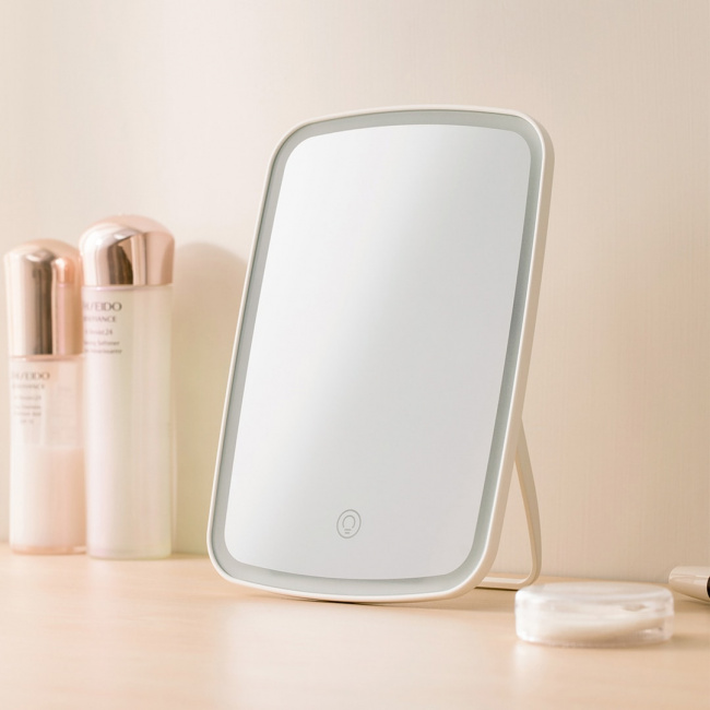 Зеркало косметическое для макияжа с подсветкой Xiaomi Jordan Judy 3-colors LED Makeup Mirror (NV505) - фото3