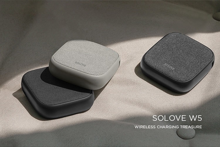 Внешний аккумулятор с беспроводной зарядкой Xiaomi Solove Wireless Charging Treasure W5 10000mAh серый Внешний аккумулятор с беспроводной зарядкой Xiaomi Solove Wireless Charging Treasure W5 10000mAh серый