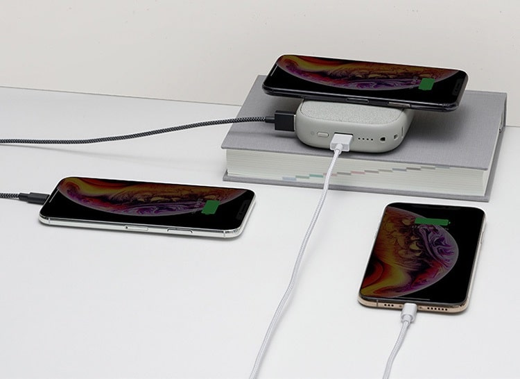 Внешний аккумулятор с беспроводной зарядкой Xiaomi Solove Wireless Charging Treasure W5 10000mAh серый Внешний аккумулятор с беспроводной зарядкой Xiaomi Solove Wireless Charging Treasure W5 10000mAh серый