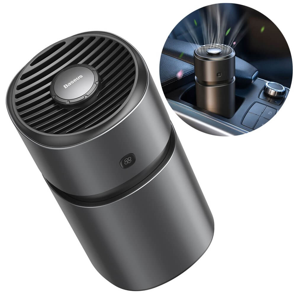 Автомобильный очиститель воздуха со встроенным вентилятором Baseus Breeze Fan Air Freshener SUXUN-WF01 - фото
