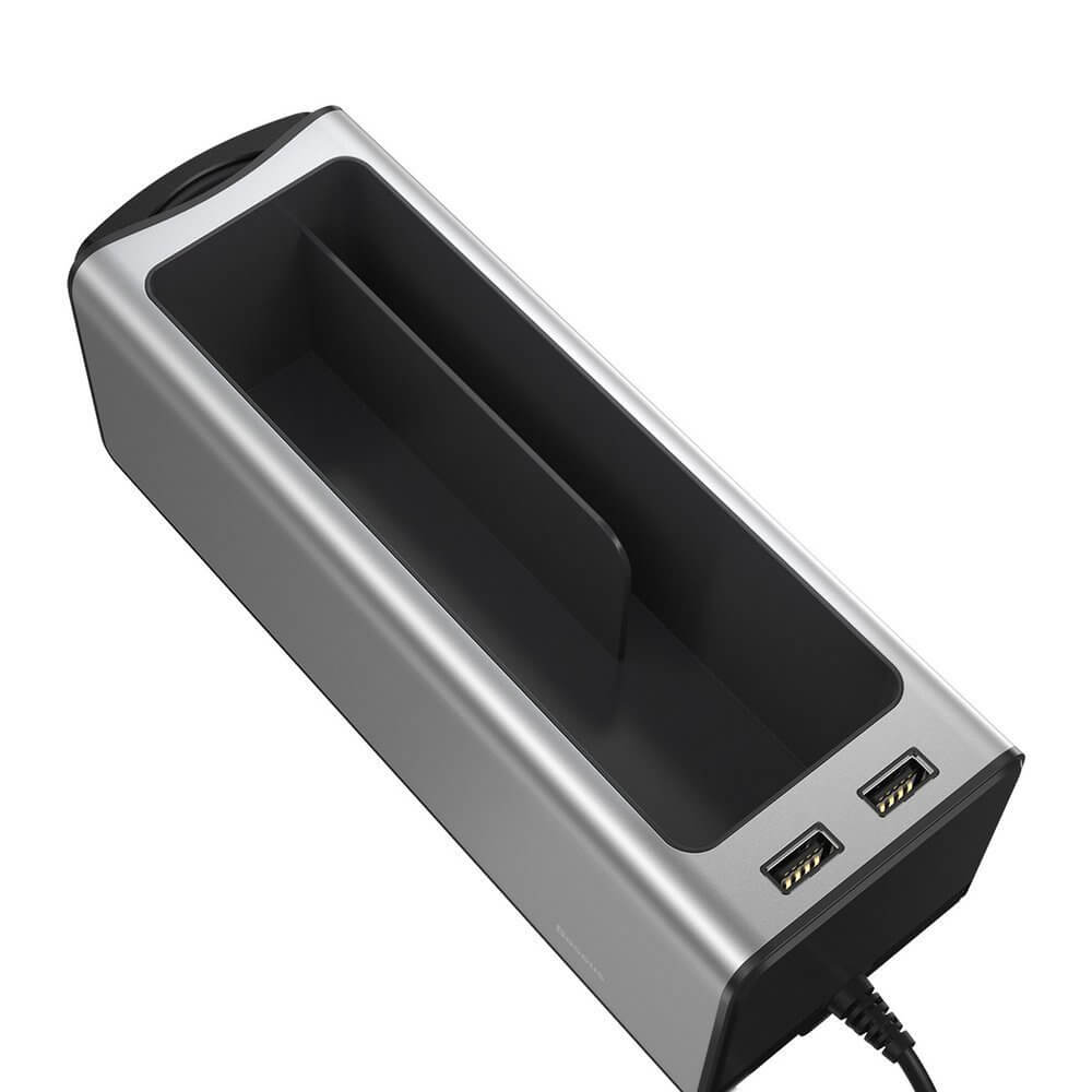 Автомобильный органайзер Baseus Deluxe Metal Armrest Console Organizer CRCWH-A0S - картинка Автомобильный органайзер Baseus Deluxe Metal Armrest Console Organizer CRCWH-A0S - фото