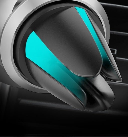 Автомобильный держатель в дефлектор воздуховода Baseus SUER-A01 магнитное крепление черный