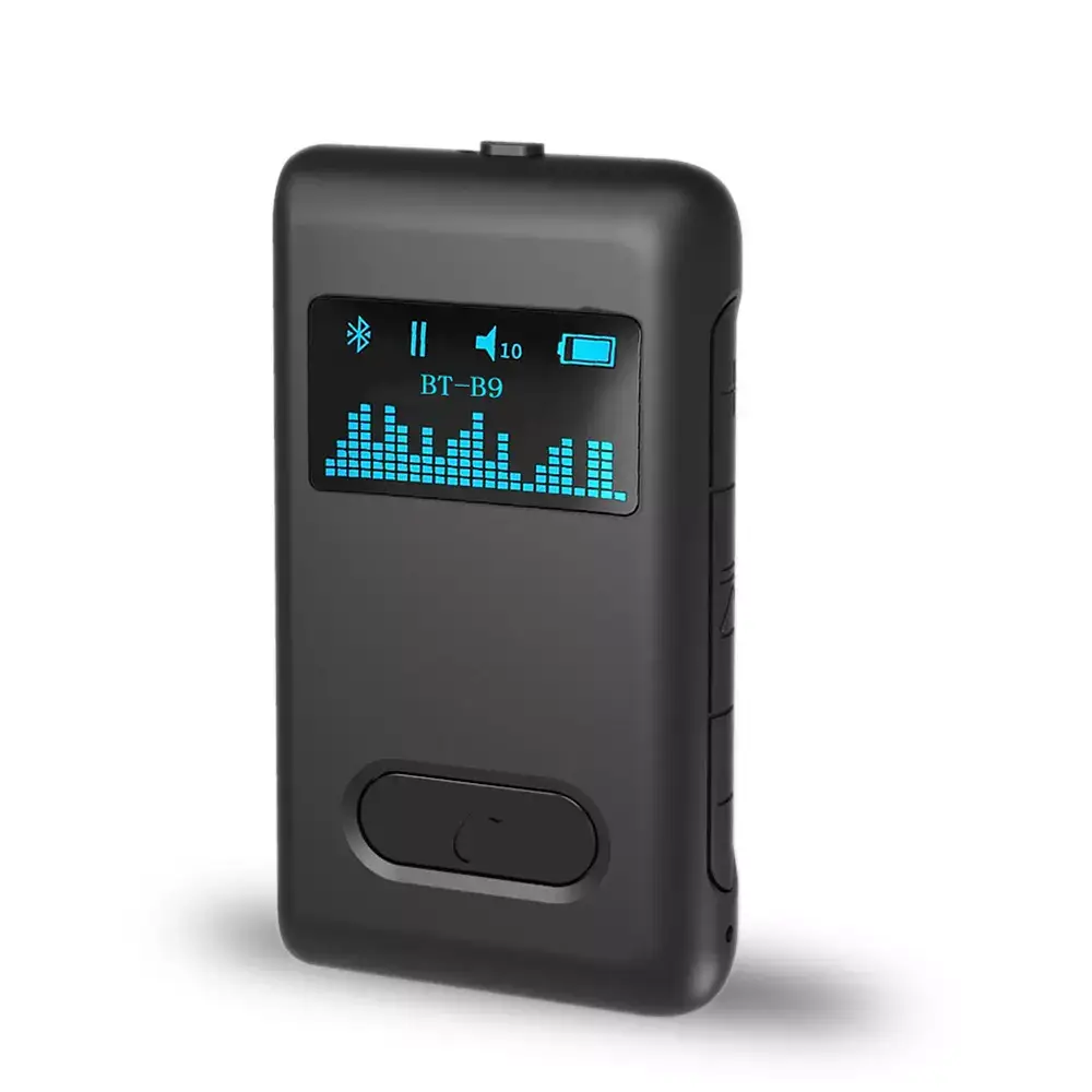 Автомобильный беспроводной Bluetooth v5.0 аудио приемник-передатчик с микрофоном BT-B9 - фото