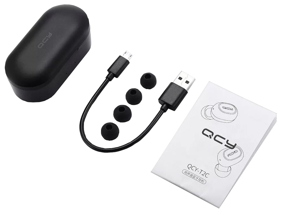 Беспроводные наушники Xiaomi QCY T2C TWS Stereo Bluetooth Earphones Black Беспроводные наушники Xiaomi QCY T2C TWS Stereo Bluetooth Earphones Black