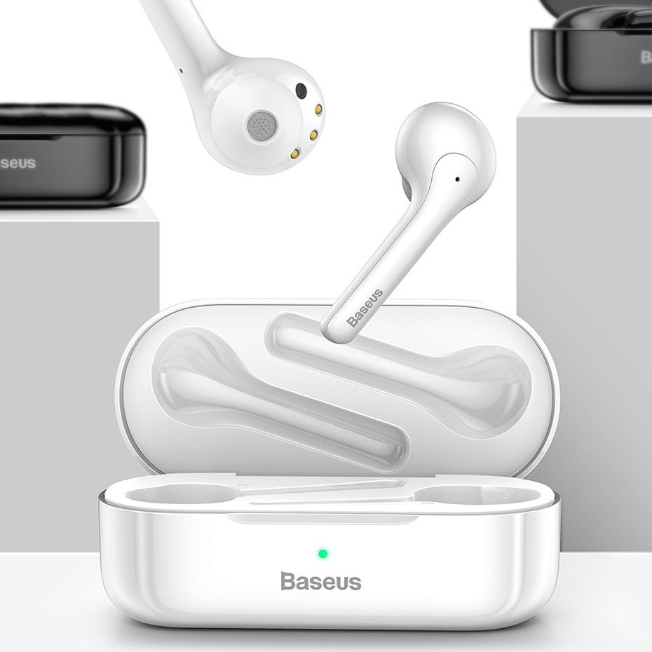Беспроводные TWS Bluetooth наушники Baseus Encok W07 белые Беспроводные TWS Bluetooth наушники Baseus Encok W07 белые