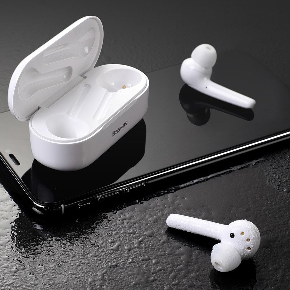Беспроводные TWS Bluetooth наушники Baseus Encok W07 белые Беспроводные TWS Bluetooth наушники Baseus Encok W07 белые