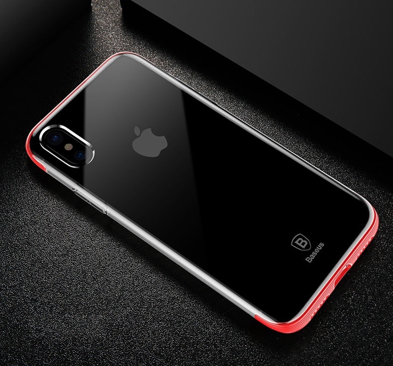 Чехол для Apple iPhone X / Xs гелевый Baseus Armor Case красный
