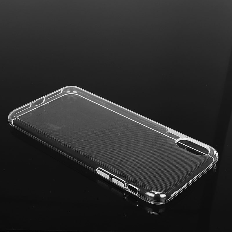Чехол для Apple iPhone X / Xs гелевый тонкий 0,5mm прозрачный