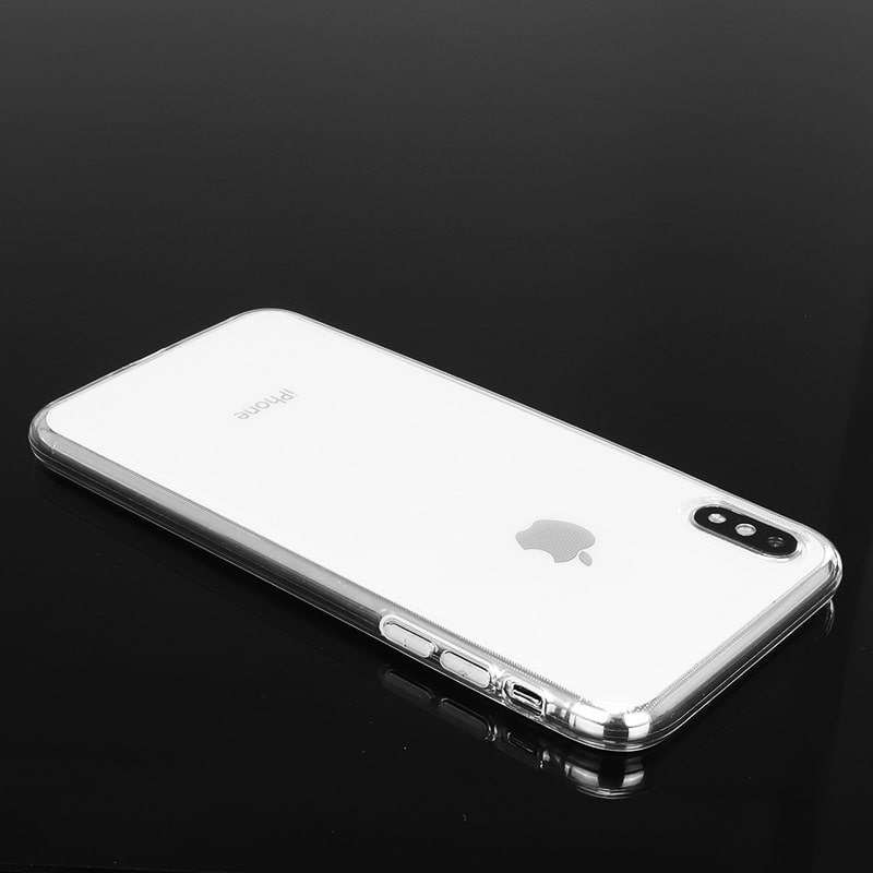Чехол для Apple iPhone X / Xs гелевый тонкий 0,5mm прозрачный