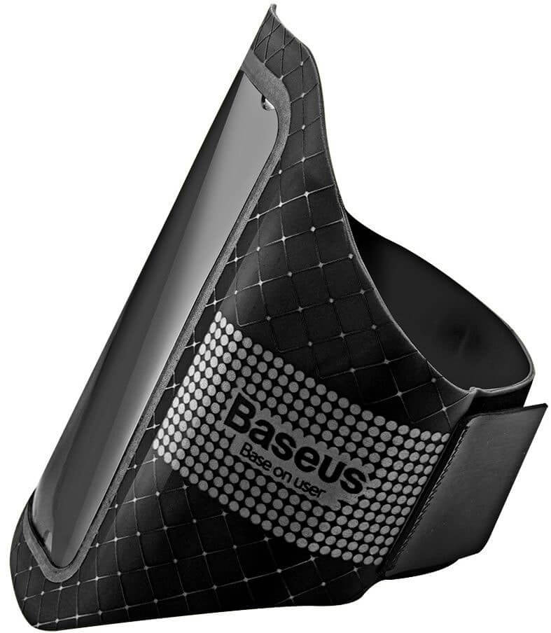 Чехол спортивный на руку Baseus Ultra-thin Sports Armband 5.5" AWBASEOQB-BUI01 - фото
