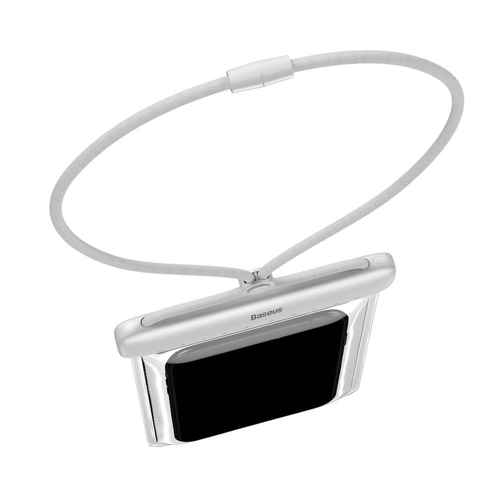 Чехол водонепроницаемый для смартфонов до 7.2" Baseus Let's Go Slip Cover Waterproof Bag белый (ACFSD-D02)