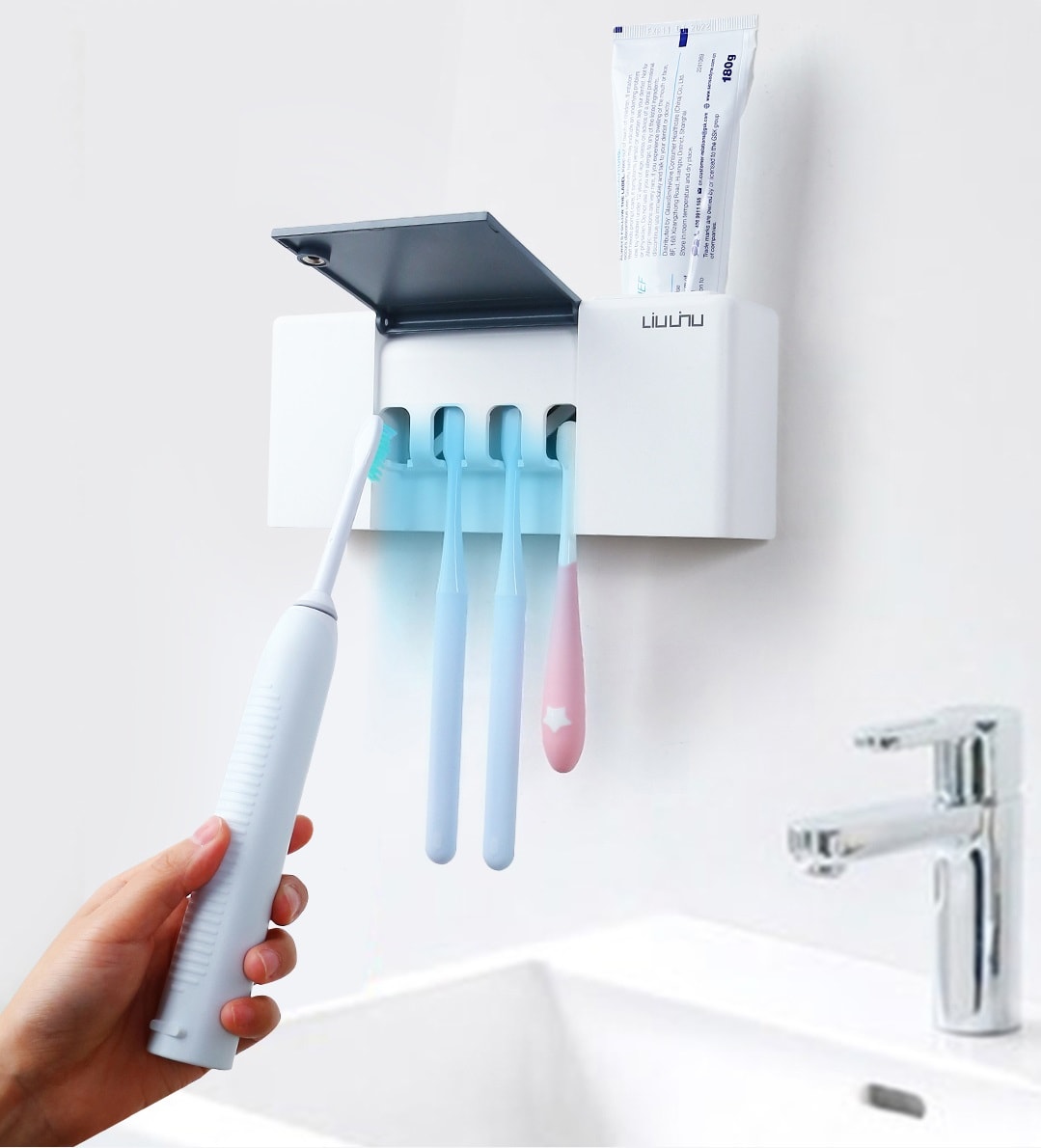 Держатель-стерилизатор для зубных щеток Xiaomi Liulinu Sterilization for Toothbrushes (LSZWD01W) Держатель-стерилизатор для зубных щеток Xiaomi Liulinu Sterilization for Toothbrushes (LSZWD01W)