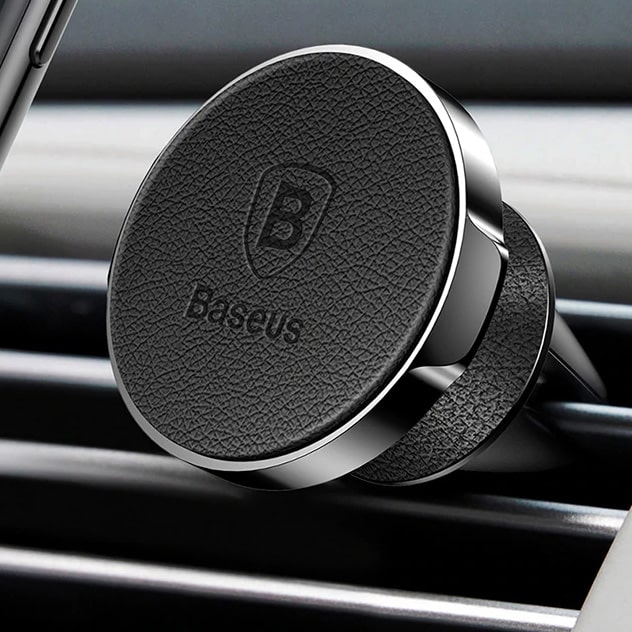 Автомобильный держатель в дефлектор Baseus Small Ears SUER-E01 черный
