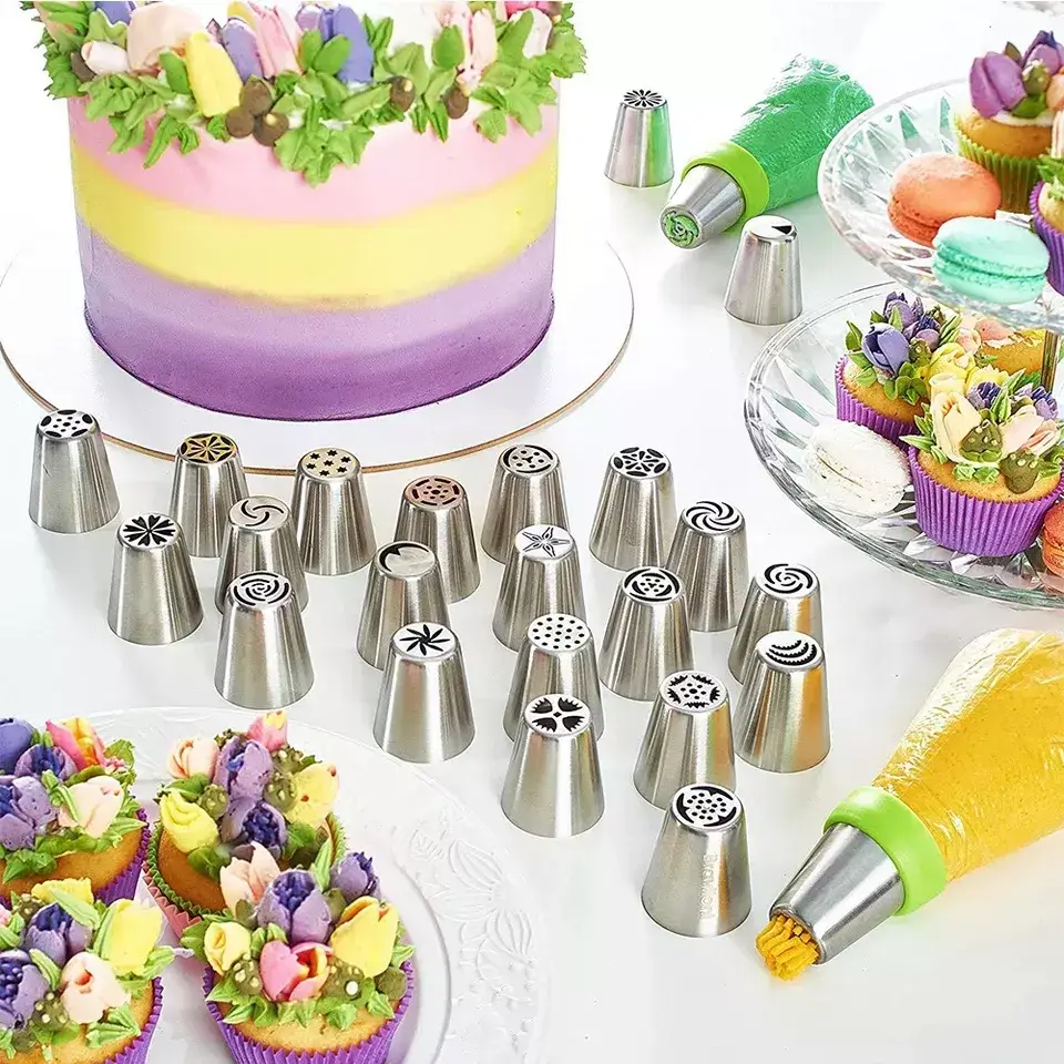 Набор кондитерских инструментов для приготовления и декорирования тортов Amiro Cake Set ACS-140 (140 предметов) - фото