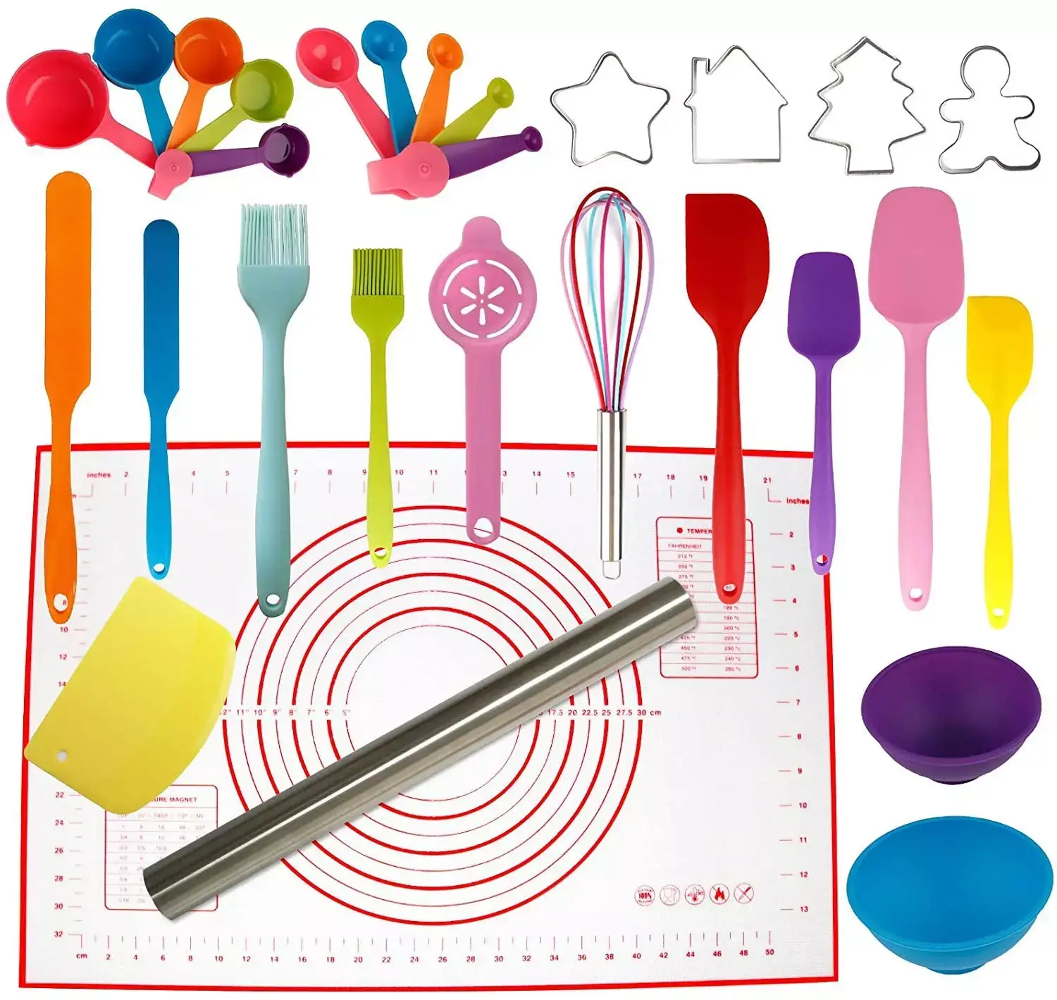 Набор кондитерских инструментов для приготовления и декорирования тортов Amiro Cake Set ACS-029 (29 предметов) - фото