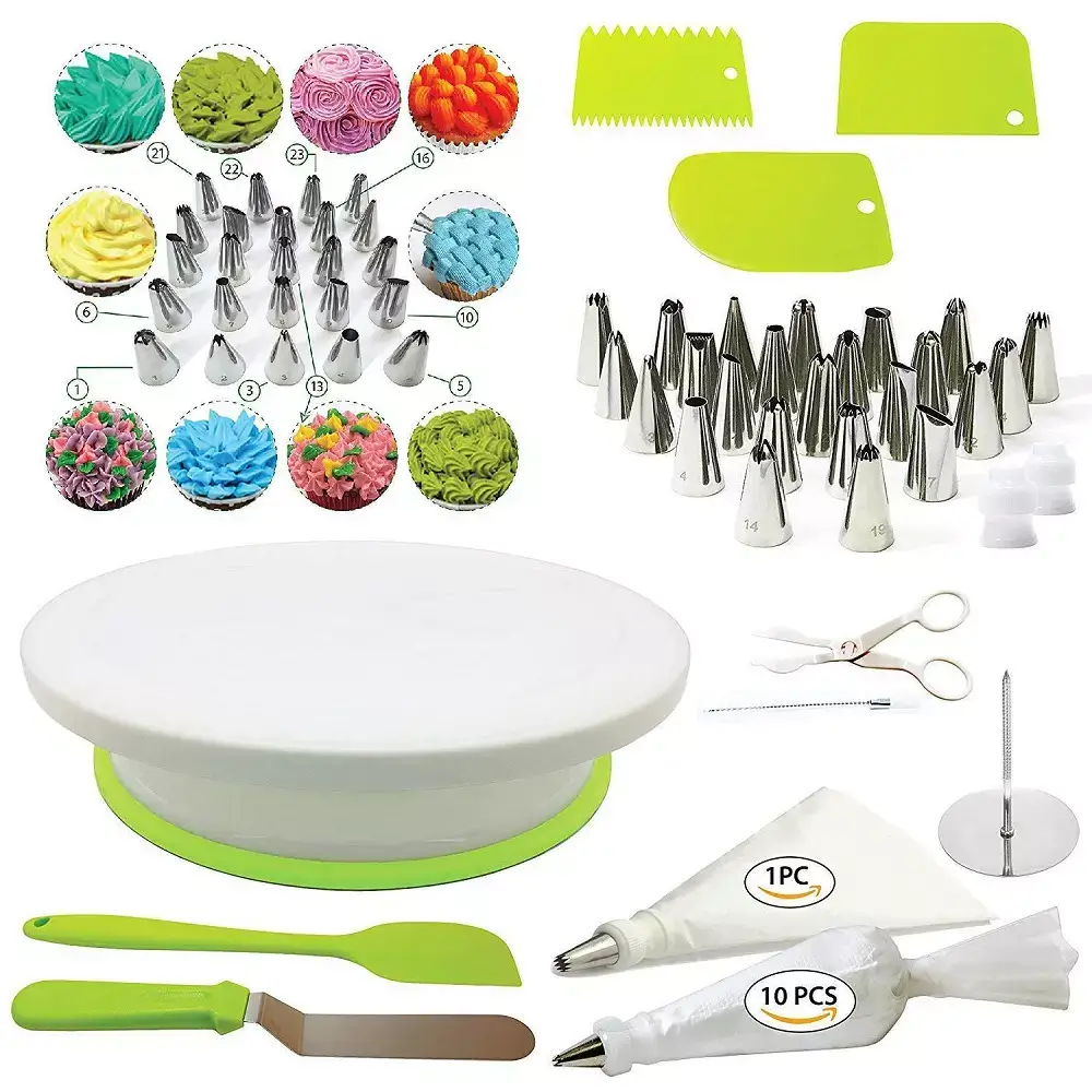 Набор кондитерских инструментов для приготовления и декорирования тортов Amiro Cake Set ACS-046 (46 предметов) - фото