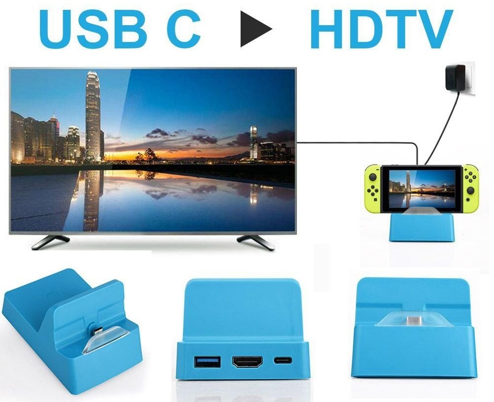 Док-станция Nintendo SWITCH TYPE-C / USB / HDMI Док-станция Nintendo SWITCH TYPE-C / USB / HDMI