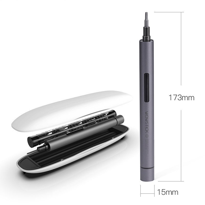 Электрическая отвертка Xiaomi Wowstick 1F+ 69 в 1 серого цвета Электрическая отвертка Xiaomi Wowstick 1F+ 69 в 1 серого цвета
