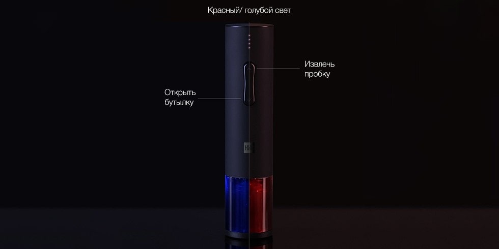 Электрический штопор Xiaomi Huo Hou Electric Wine Bottle Opener черный