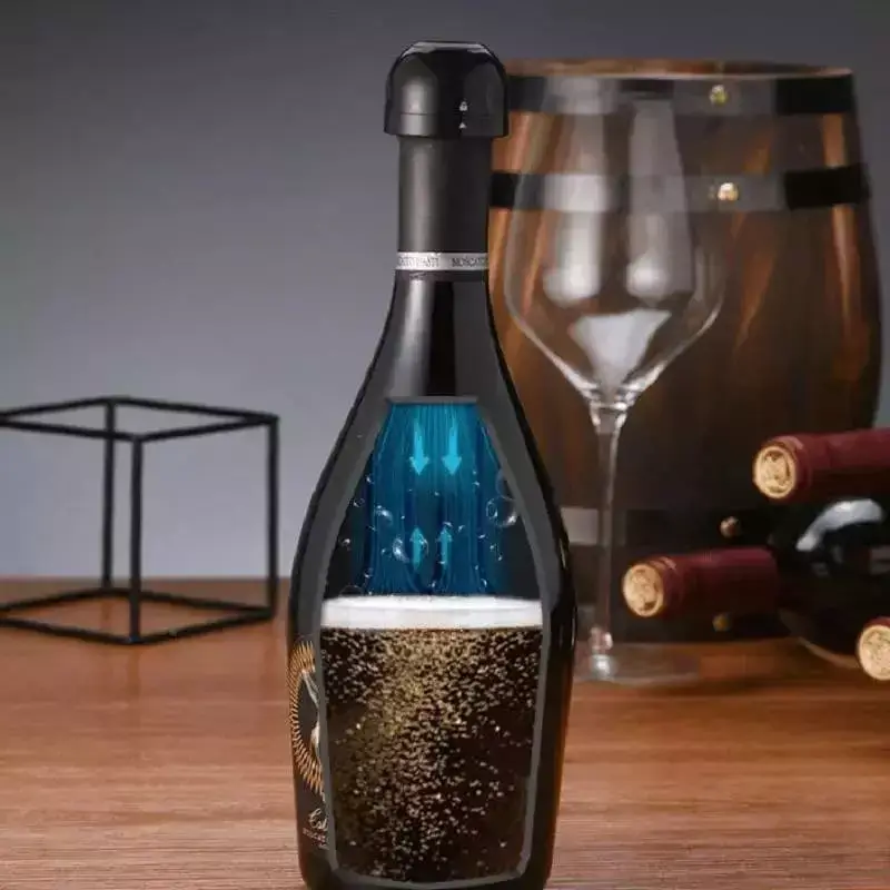 Герметичная вакуумная пробка для бутылки шампанского - фото