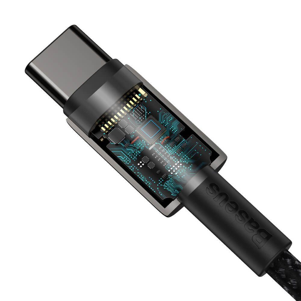 Кабель Baseus Tungsten Gold Fast Charging Data Cable Type-C - Type-C 100W 2 метра CATWJ-A01
