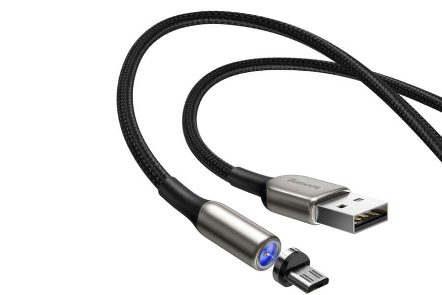 Кабель Baseus Zinc Magnetic Cable Micro USB 2A 1 метр CAMXC-H01 - фото