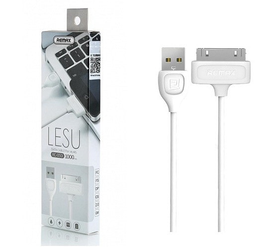 Кабель USB 30-pin для Apple Remax RC-050 1 метр белый