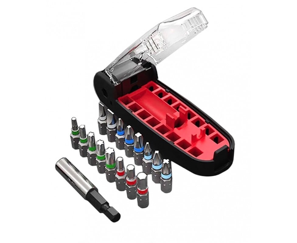 Набор бит Wiha Xiaomi Crocodile Mouth Bit Black, 17 предметов Набор бит Wiha Xiaomi Crocodile Mouth Bit Black, 17 предметов