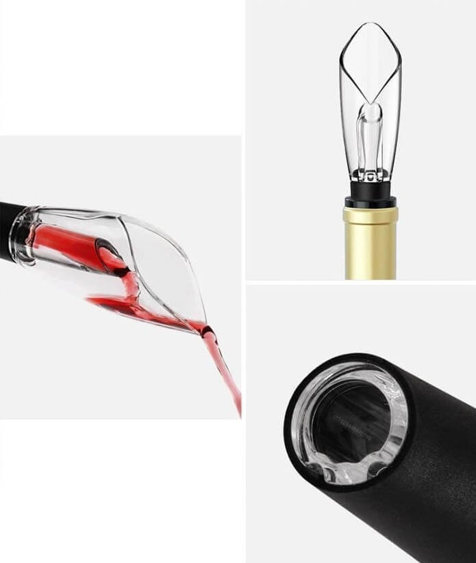 Набор для вина Xiaomi Circle Joy Black Samurai Wine Set 5 в 1 (CJ-TZ08) Набор для вина Xiaomi Circle Joy Black Samurai Wine Set 5 в 1 (CJ-TZ08)