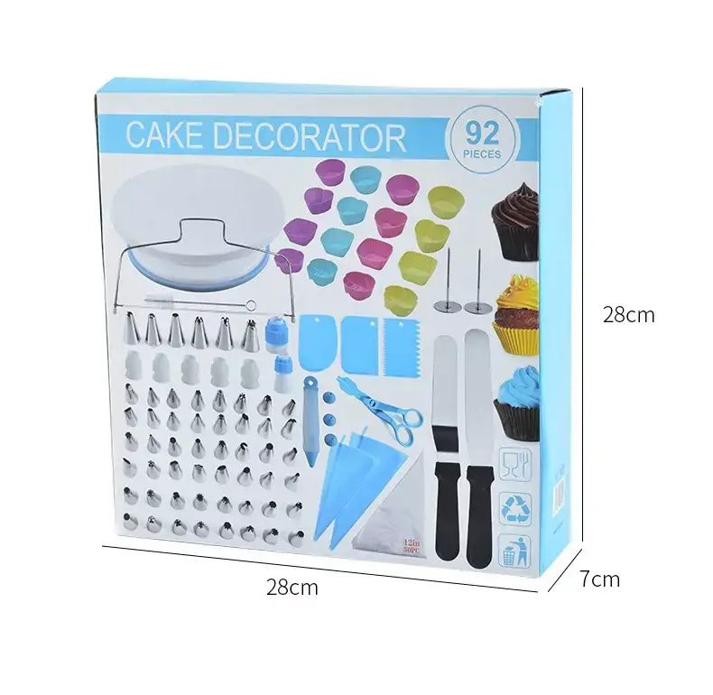 Набор кондитерских инструментов для приготовления и декорирования тортов и кексов Amiro Cake Set ACS-92 (92 предмета) - фото