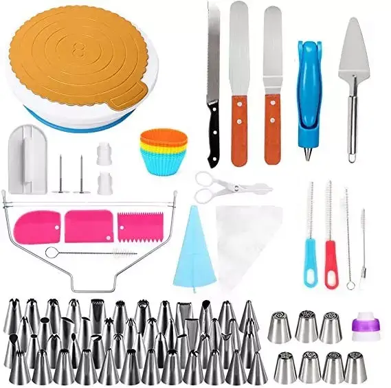 Набор кондитерских инструментов для приготовления и декорирования тортов Amiro Cake Set ACS-142 (142 предмета) - фото