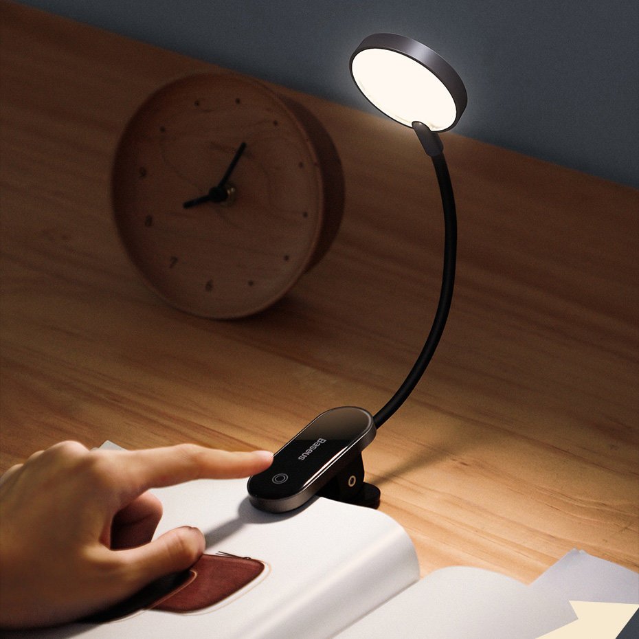 Настольная лампа Baseus Comfort Reading Mini Clip Lamp (DGRAD-0G)