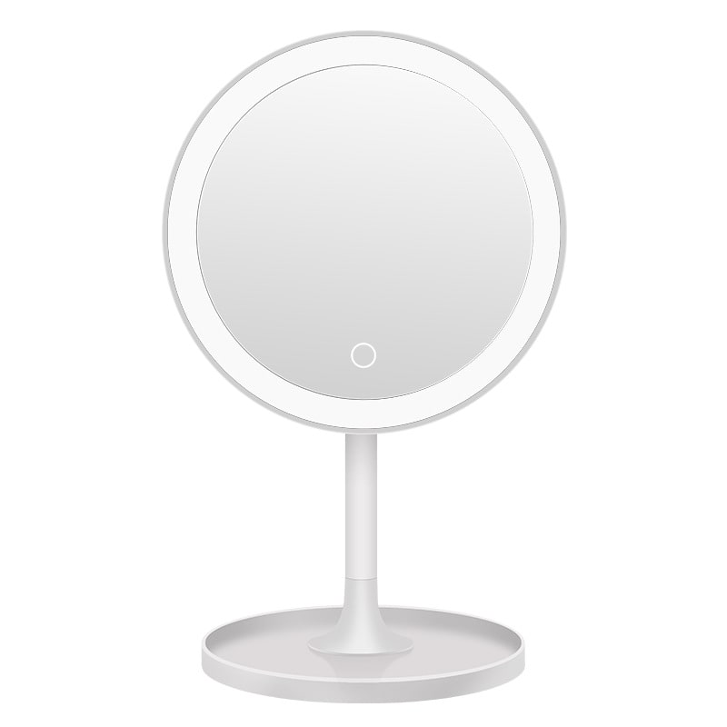Настольное зеркало для макияжа с подсветкой ShineMirror TD-032 белого цвета