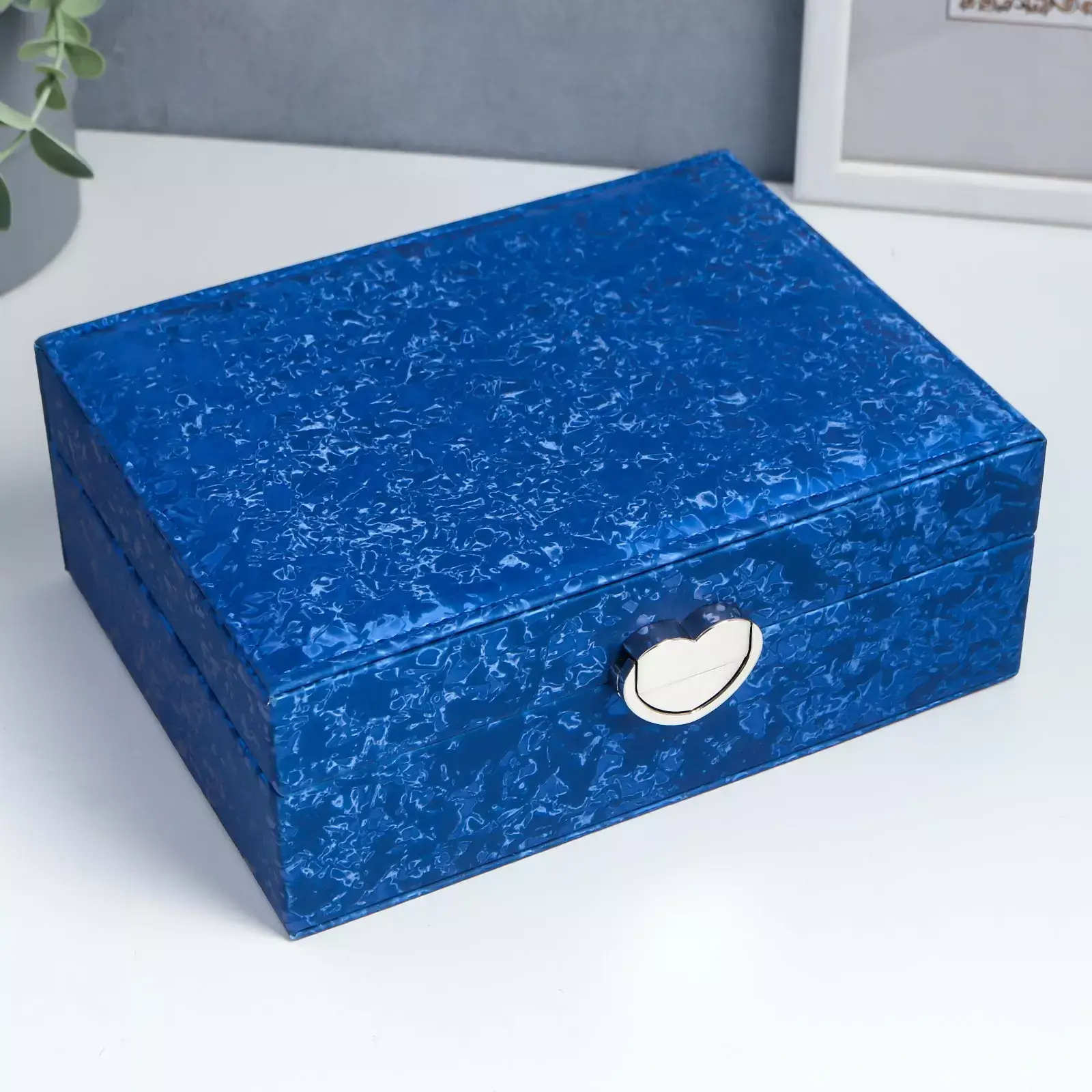 Органайзер (шкатулка) для часов и украшений CASEGRACE SP9381 синий - фото