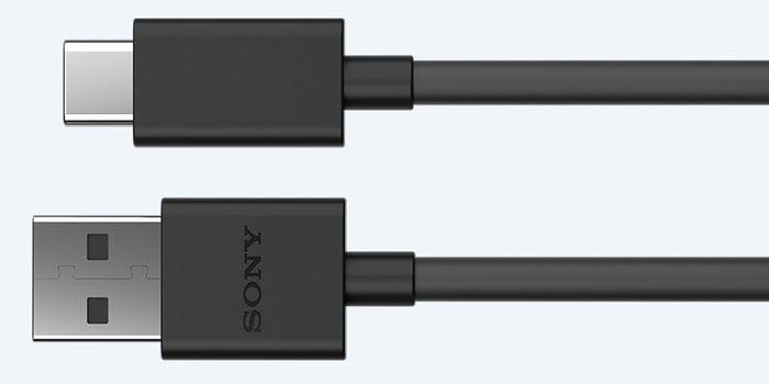 Оригинальный Type-C кабель Sony UCB20 для зарядки 3A 1 метр черный