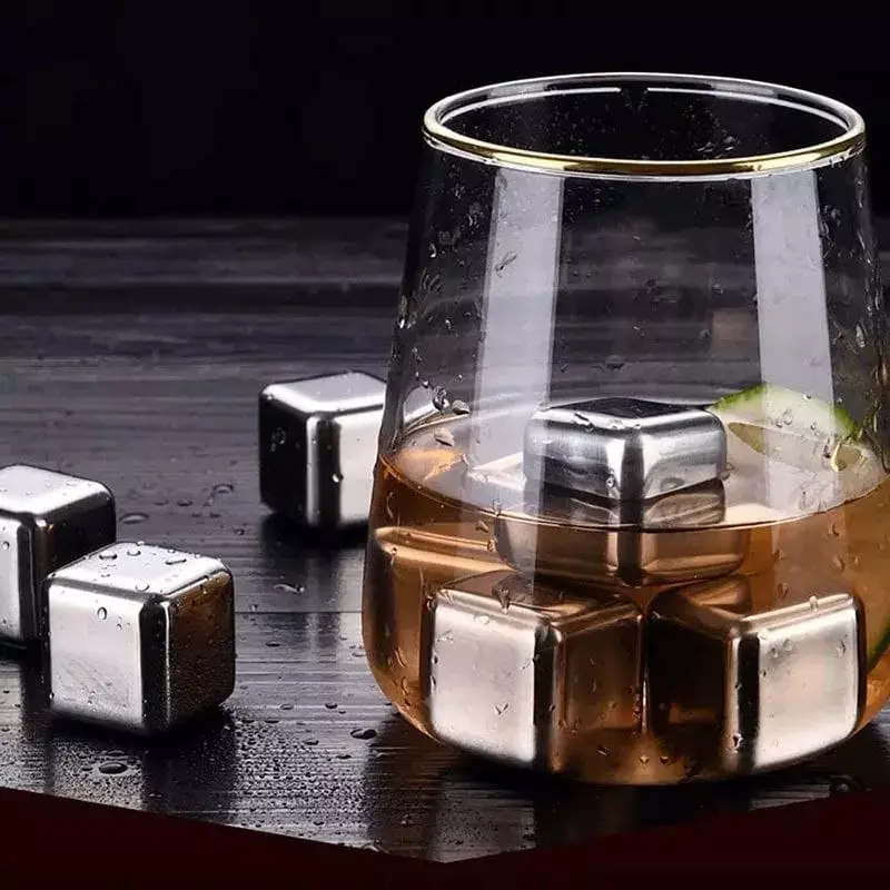 Охлаждающие камни для виски набор 4 штуки Whiskey Gift Set - фото