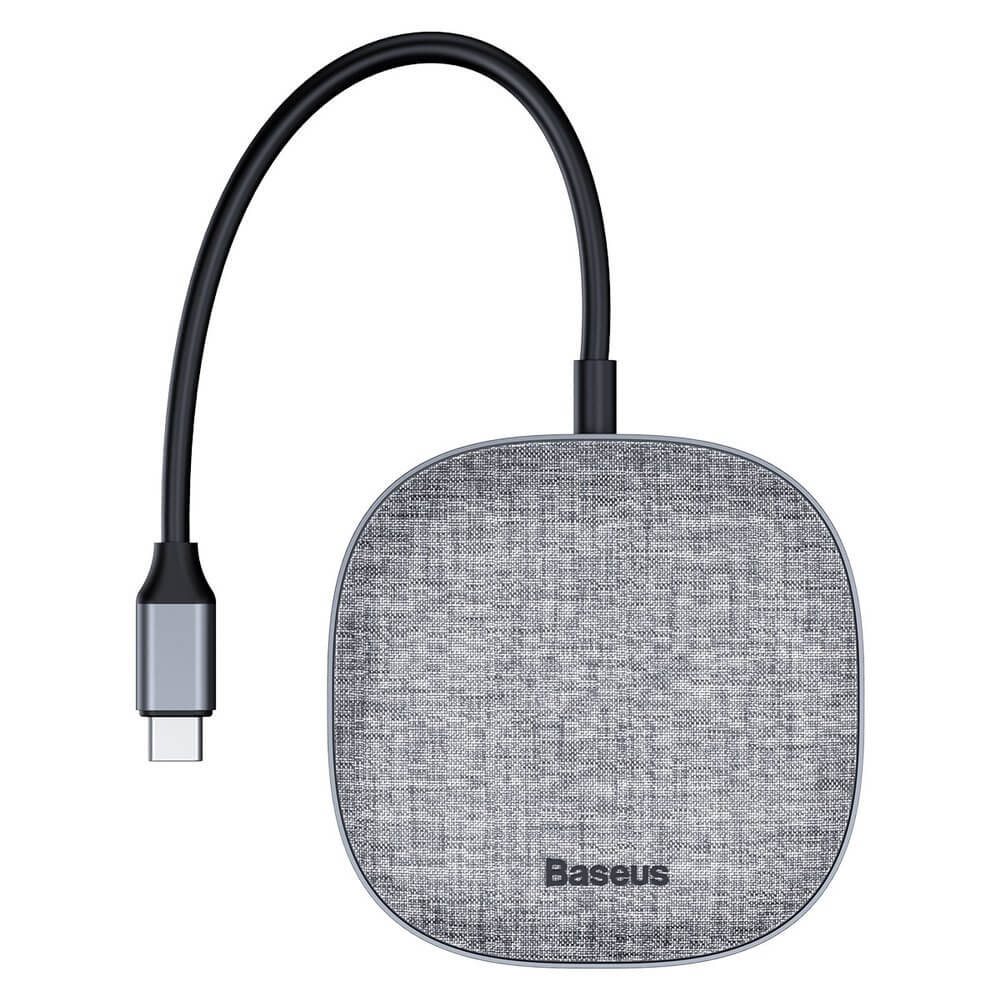 Переходник Baseus 7 в 1 Multifunction HUB Type-C to x2 USB 3.0, HDMI, RJ45, Type-C (CAHUB-DX0G) - картинка Переходник Baseus 7 в 1 Multifunction HUB Type-C to x2 USB 3.0, HDMI, RJ45, Type-C (CAHUB-DX0G) - фото