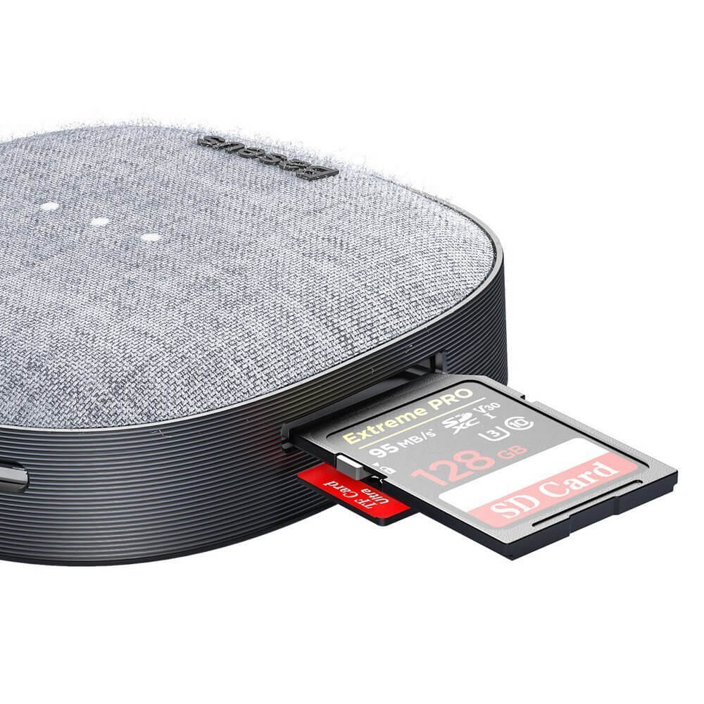 Переходник Baseus 7 в 1 Multifunction HUB Type-C to x2 USB 3.0, HDMI, RJ45, Type-C (CAHUB-DX0G) - картинка Переходник Baseus 7 в 1 Multifunction HUB Type-C to x2 USB 3.0, HDMI, RJ45, Type-C (CAHUB-DX0G) - фото