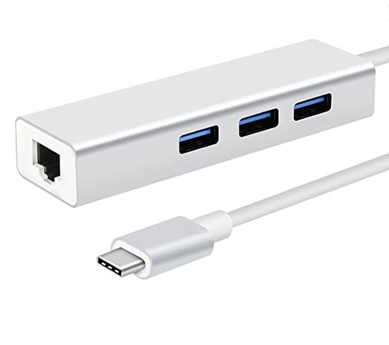 Переходник USB Type-C на 3*USB 3.0, RJ45 Переходник USB Type-C на 3*USB 3.0, RJ45
