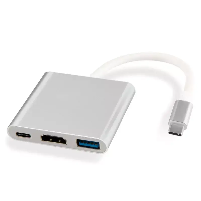 Переходник USB Type-C на HDMI 4K / USB 3.0 PD - фото