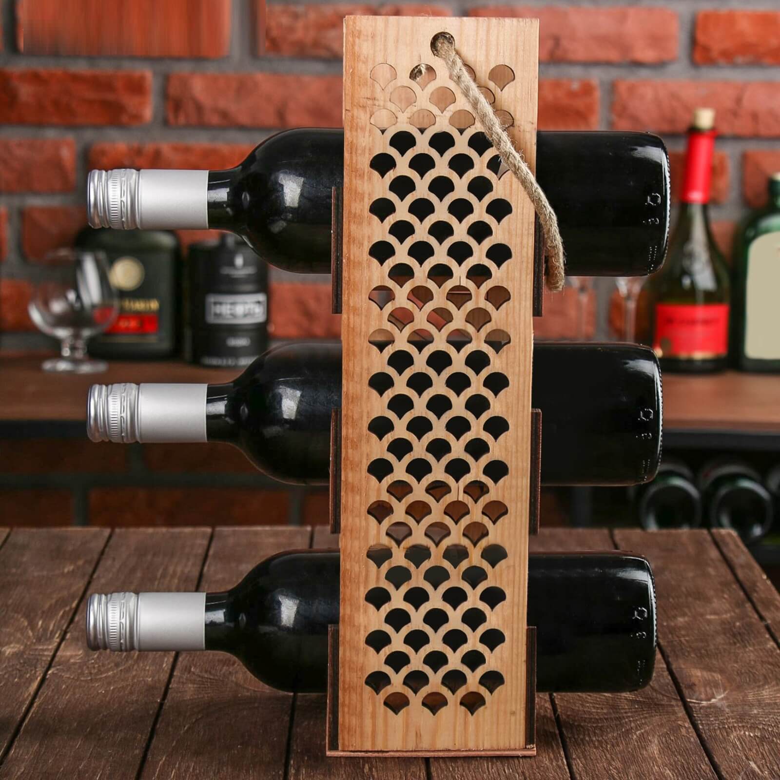 Подарочный деревянный ящик для вина