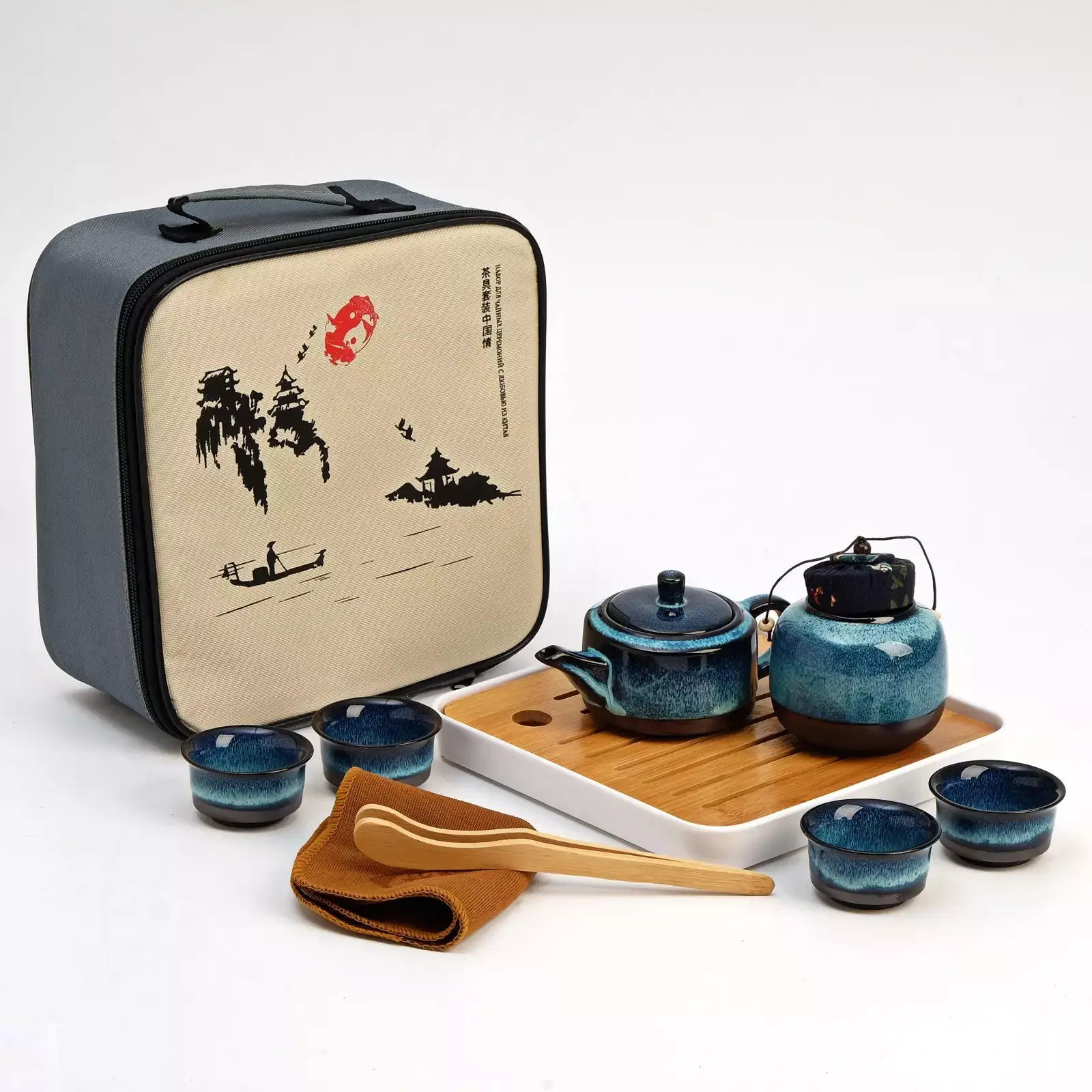 Подарочный набор для чайной церемонии Amiro Tea Gift Set ATG-10 (10 предметов) - фото